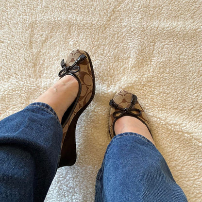 Brown Monogram Heels